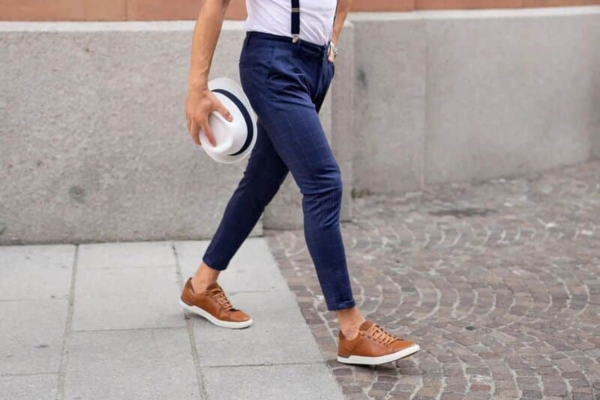 Men’s Brown Leather Sneakers